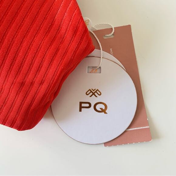 Pilyq PQ Swim Drew Knot Bikini Top Swimwear Size Large NEW Retail $80 TOP ONLY - Picture 10 of 16